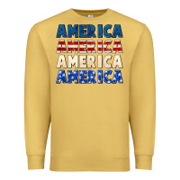 Antique Gold America 4th of July Premium Sweatshirt - CowGirlArtShop