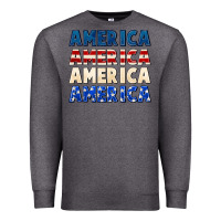 Charcoal Heather America 4th of July Premium Sweatshirt - CowGirlArtShop