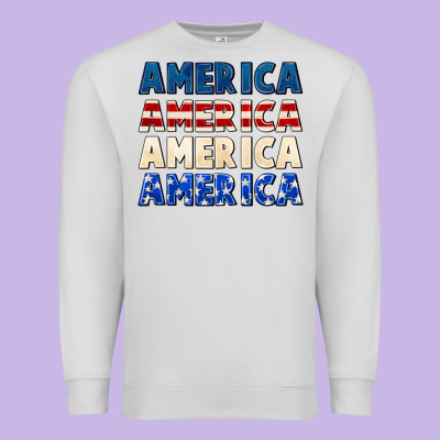 America 4th Of July Premium Sweatshirt Designed By Cowgirlartshop