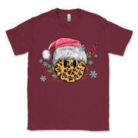 Burgundy leopard smiley face Classic Tee - MaliasSmallBusiness