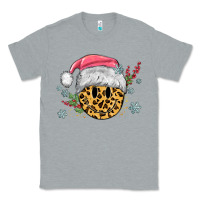 Heather Grey leopard smiley face Classic Tee - MaliasSmallBusiness