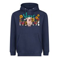 Navy show mom mothers day Heavyweight Hoodie - texasbilliewilder