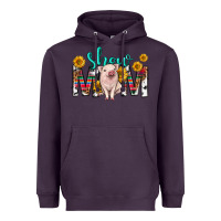 Plum show mom mothers day Heavyweight Hoodie - texasbilliewilder