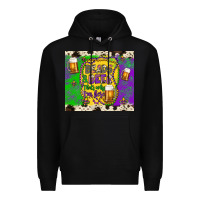 Black beads & beer that's why i'm here Premium Hoodie - Artiststas