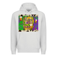 Dove Grey beads & beer that's why i'm here Premium Hoodie - Artiststas