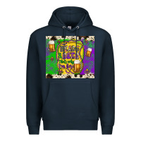 Navy beads & beer that's why i'm here Premium Hoodie - Artiststas