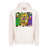 Pale Pink beads & beer that's why i'm here Premium Hoodie - Artiststas