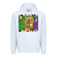 White beads & beer that's why i'm here Premium Hoodie - Artiststas
