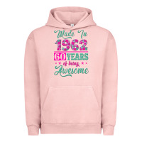 Pigment Salmon made in 1962, 60 years of being awesome Urban Hoodie - Jasminsmagicworld