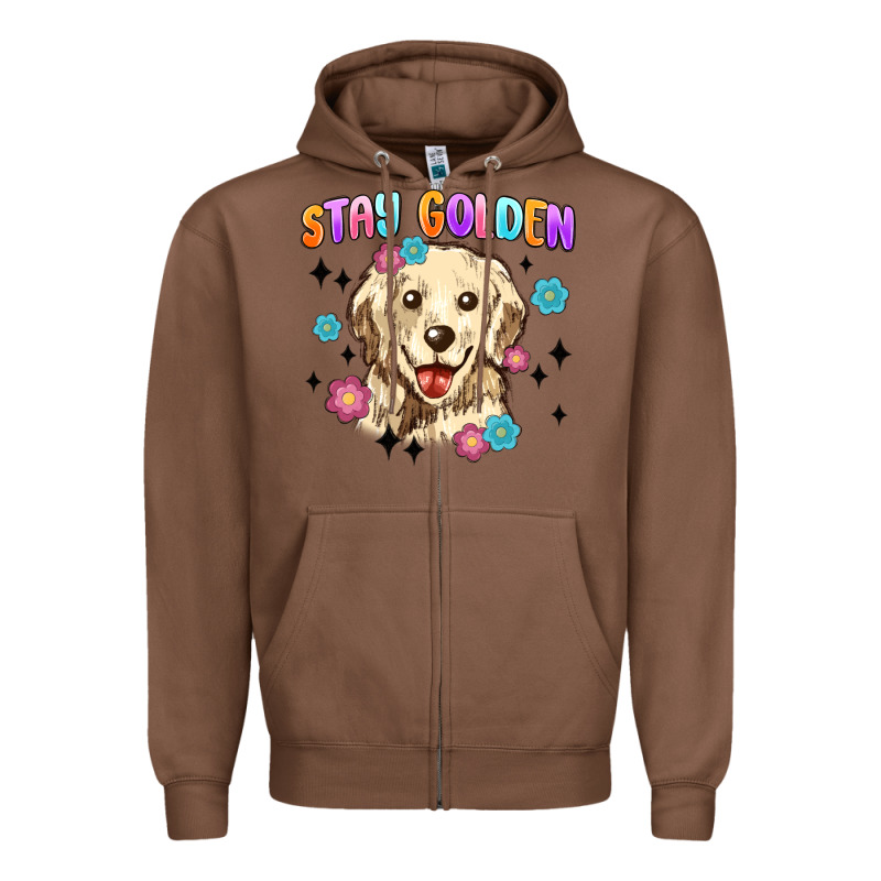 Stay Golden Zipper Hoodie by MaliasSmallBusiness | Teevron