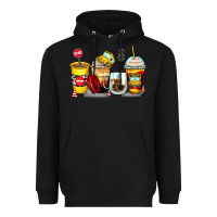 Black bus driver coffee cups Heavyweight Hoodie - Zillion Design Studio