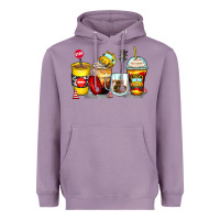 Lavender bus driver coffee cups Heavyweight Hoodie - Zillion Design Studio