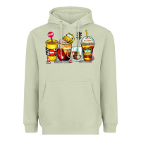 Matcha bus driver coffee cups Heavyweight Hoodie - Zillion Design Studio