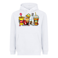 White bus driver coffee cups Heavyweight Hoodie - Zillion Design Studio