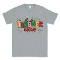 Heather Grey teacher claus Classic Tee - MaliasSmallBusiness