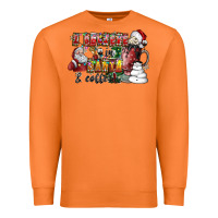Carrot I Believe In Santa And Coffee Premium Sweatshirt - CowhideDigitalArt
