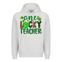 Dove Grey one lucky teacher Premium Hoodie - Artiststas