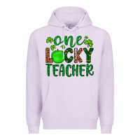 Lilac one lucky teacher Premium Hoodie - Artiststas