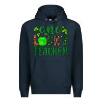 Navy one lucky teacher Premium Hoodie - Artiststas