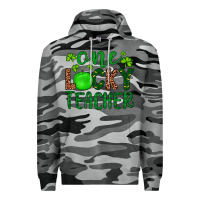 Slate Camo one lucky teacher Premium Hoodie - Artiststas