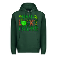 Sports Green one lucky teacher Premium Hoodie - Artiststas