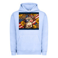 Pigment Grape Ice Western 4th Of July Cow Urban Hoodie - LillyAllenDesigns