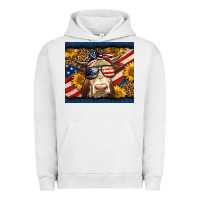 Pigment Lunar Rock Western 4th Of July Cow Urban Hoodie - LillyAllenDesigns