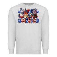 Dove Grey America gnomes 4th of July Premium Sweatshirt - CowGirlArtShop