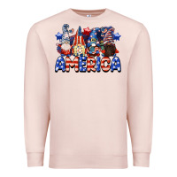 Pale Pink America gnomes 4th of July Premium Sweatshirt - CowGirlArtShop