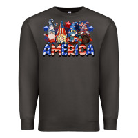 Smoke America gnomes 4th of July Premium Sweatshirt - CowGirlArtShop