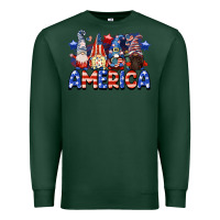 Sports Green America gnomes 4th of July Premium Sweatshirt - CowGirlArtShop