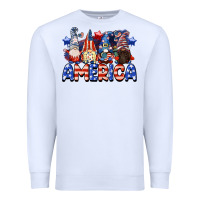 White America gnomes 4th of July Premium Sweatshirt - CowGirlArtShop
