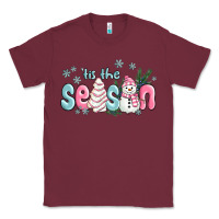 Tis The Season Snowman And Christmas Cake Classic Tee | Teevron