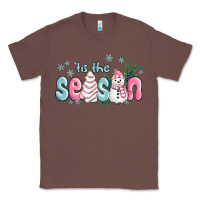 Chestnut tis the season snowman and christmas cake Classic Tee - MaliasSmallBusiness