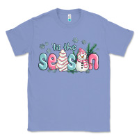 Colony Blue tis the season snowman and christmas cake Classic Tee - MaliasSmallBusiness