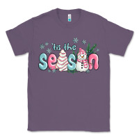 Lavender tis the season snowman and christmas cake Classic Tee - MaliasSmallBusiness