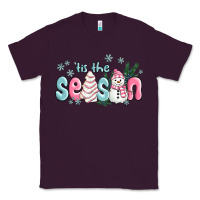 Plum tis the season snowman and christmas cake Classic Tee - MaliasSmallBusiness