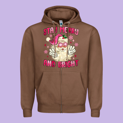 Zipper Hoodie stay merry and bright