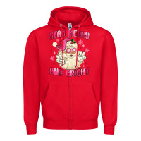 Red stay merry and bright Zipper Hoodie - MaliasSmallBusiness