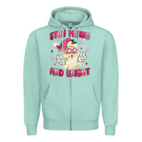 Seafoam stay merry and bright Zipper Hoodie - MaliasSmallBusiness