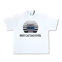 White Best Cat Dad Ever Urban Heavy Tee - Bettercallsaul
