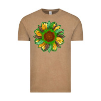 Vintage Coffee st patricks sunflower with leopard  shamrock and glitter Vintage Tee - Artiststas
