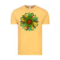 Vintage Mustard st patricks sunflower with leopard  shamrock and glitter Vintage Tee - Artiststas