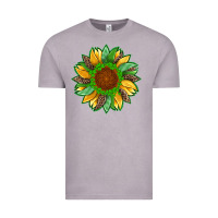 Vintage Zinc st patricks sunflower with leopard  shamrock and glitter Vintage Tee - Artiststas