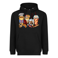 Black bakery coffee cups Heavyweight Hoodie - Zillion Design Studio