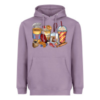 Lavender bakery coffee cups Heavyweight Hoodie - Zillion Design Studio