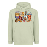 Matcha bakery coffee cups Heavyweight Hoodie - Zillion Design Studio