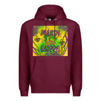 Burgundy mardi gras queen Premium Hoodie - Artiststas