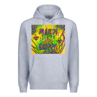 Heather Grey mardi gras queen Premium Hoodie - Artiststas