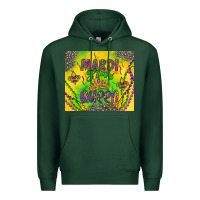 Sports Green mardi gras queen Premium Hoodie - Artiststas